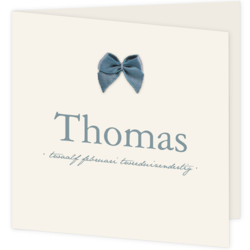 Thomas - frans blauwe strik