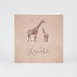 Geboortekaartjes met giraf - geboortekaartje 581015