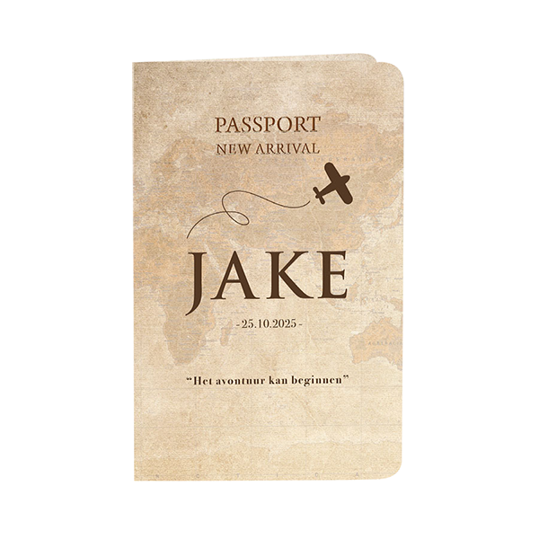 Paspoort en ID-kaart geboortekaartjes - geboortekaartje 581031