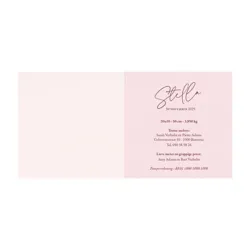 Geboortekaart terrazzo roze