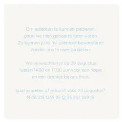 Babyborrel blauwe sterren