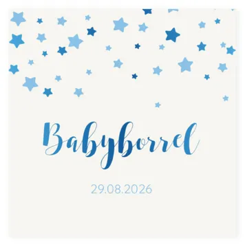 Babyborrel blauwe sterren
