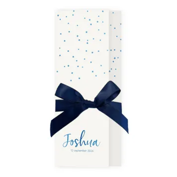 Blauwe sterrenregen folie - Joshua