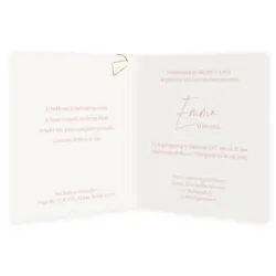 Geboortekaart paperclip fotostrip roze