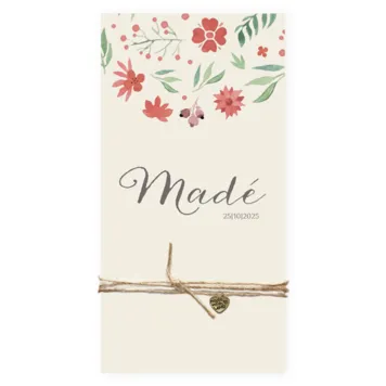 Roze bloemen - made with love