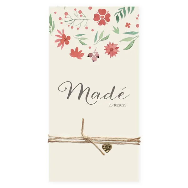Roze bloemen - made with love