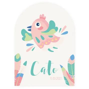 Gekleurde vogel Cato