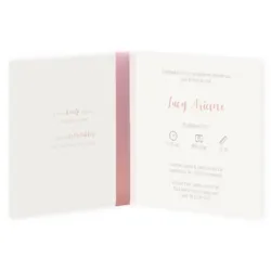 Hartjesregen oudroze lint - Lucy