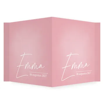 Raambord roze typografie