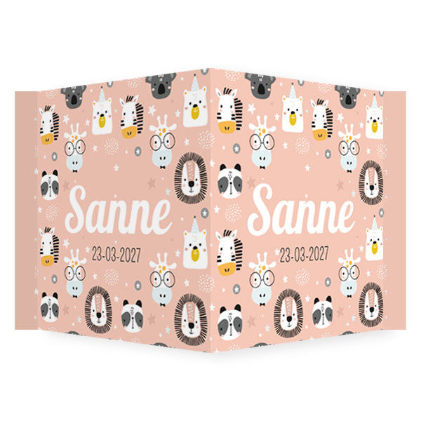 Raambord dieren roze