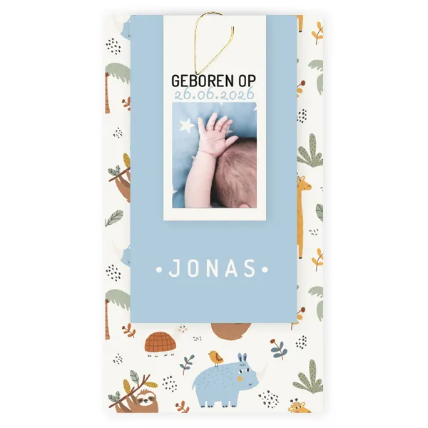 labels beestenbende - blauw