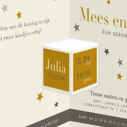 Drieluik silhouet met sterren - Tweeling mj