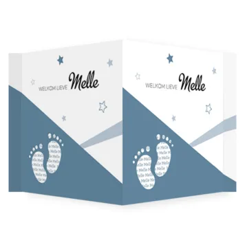 Raambord Melle - Trendy voetjes met namen