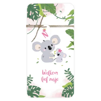 Geboortekaart Nora - Schattige koala zusje