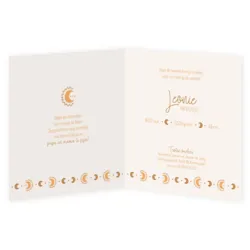 Geboortekaart Leonie - Boho maantje