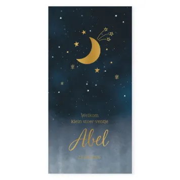 Geboortekaartje Sterrennacht