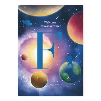 Geboortekaartje kosmos
