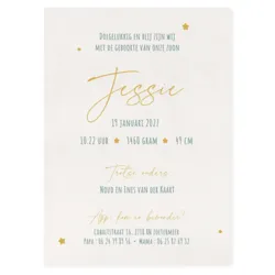 Geboortekaart Jessie puppy