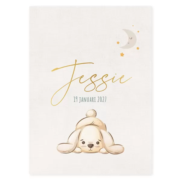 Geboortekaart Jessie puppy