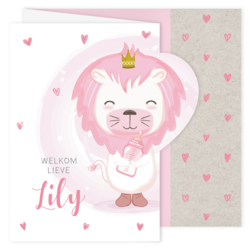 Geboortekaartje Lily - Leeuw
