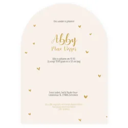 Geboortekaartje Abby - Beige Berglandschap