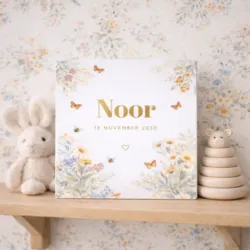 geboortekaartje Bloemenpracht voor Noor