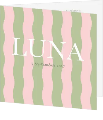Roze met groen