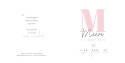 Maeve - Letter en vlindertje