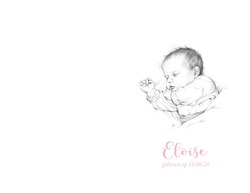 Geboortekaartje Eloïse - Lief kindje