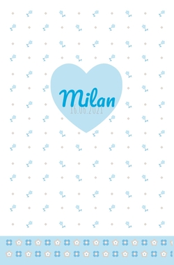 Milan - Blauw hart