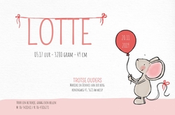 Lotte - Feestelijk muisje 