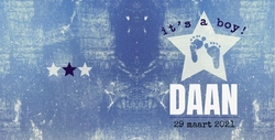Daan - It's a boy blauw 