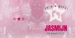 Jasmijn - It's a girl roze 