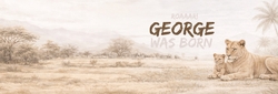 Geboortekaartje leeuwin met welp
