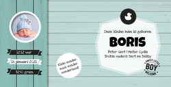 Boris - Kleine man geboren!