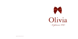 Geboortekaart Olivia strik