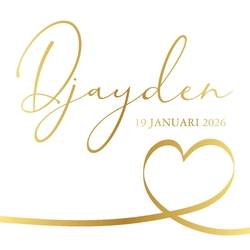 Poster 3 glimmend goud