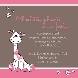 Roze giraffe 11409710