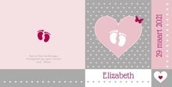 Elizabeth - Voetjes en roze hartjes 