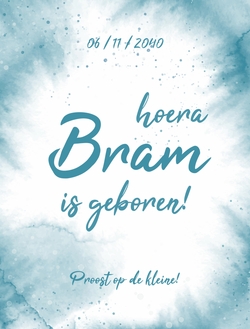Proost op de kleine! Wijnetiket met naam
